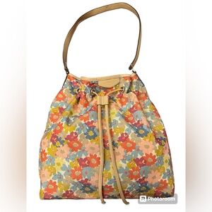 Coach purse - Rare - Flower multicolor EUC